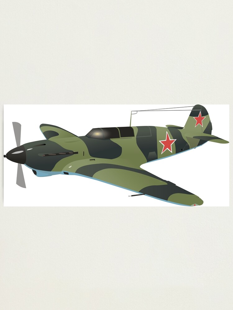 Lámina fotográfica «Aviones de combate soviéticos de la Segunda Guerra  Mundial Yak-7» de NorseTech | Redbubble