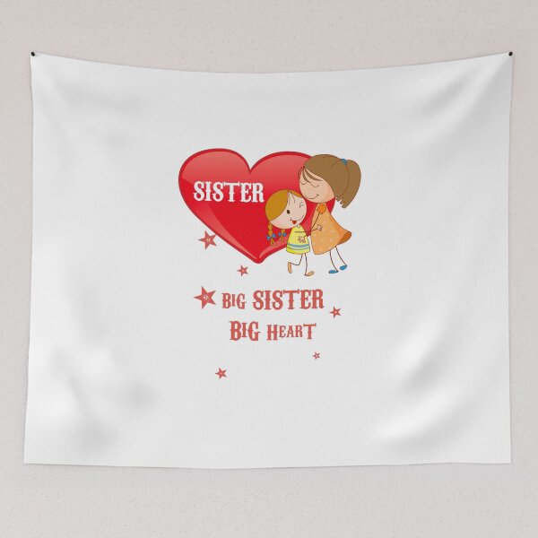 Item preview, BIG SISTER BIG HEART designed and sold by paintingnou.