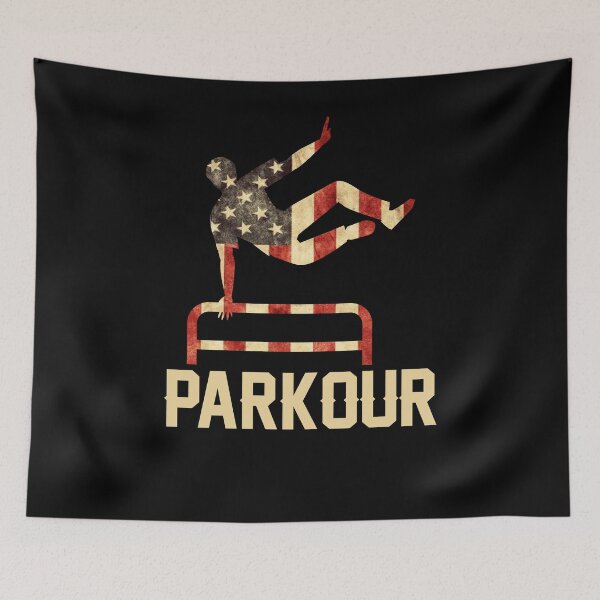 Item preview, Parkour - US Flag designed and sold by SuperStuffStore.