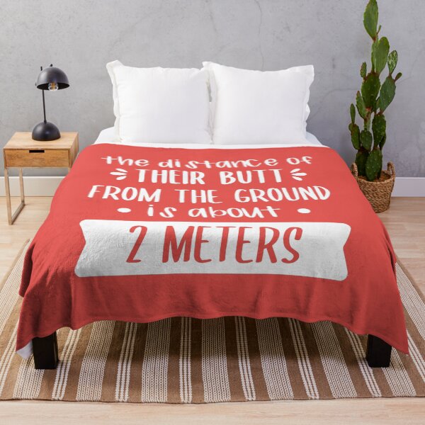 Item preview, The Distance Of Their Butt From The Ground Is About 2 Meters (Red BG) designed and sold by FilipeFerreira.