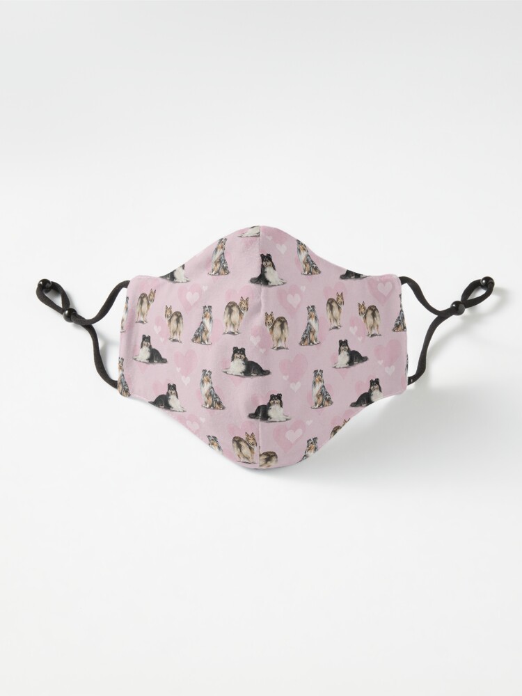 Alternate view of The Shetland Sheepdog Sheltie in Pink Mask