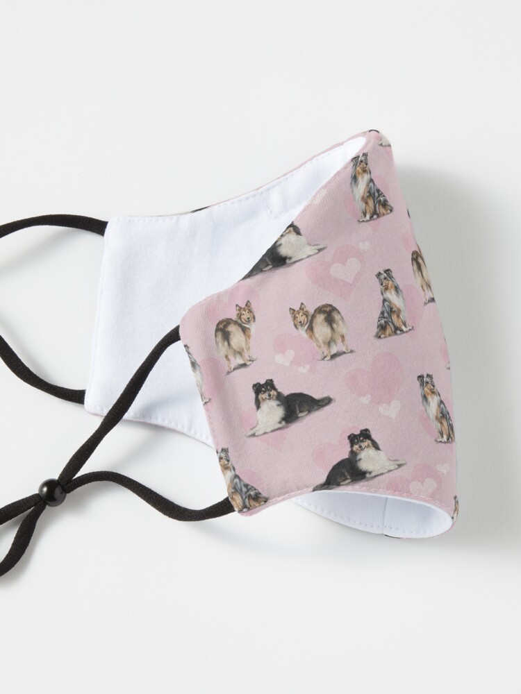 Alternate view of The Shetland Sheepdog Sheltie in Pink Mask