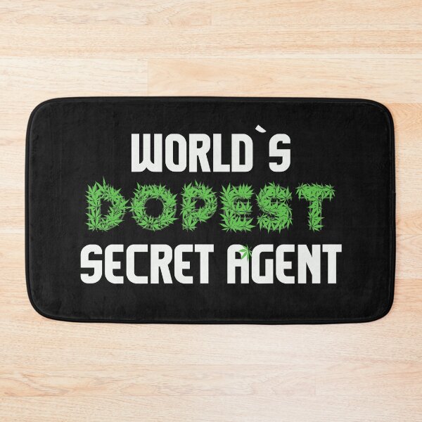 Item preview, Worlds Dopest Segret Agent Cannabis Marihuana Ganja Pot Stoner Spy Mole Undercover Gift designed and sold by TheAplus.