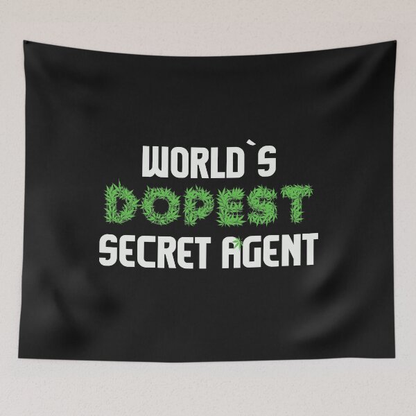 Item preview, Worlds Dopest Segret Agent Cannabis Marihuana Ganja Pot Stoner Spy Mole Undercover Gift designed and sold by TheAplus.