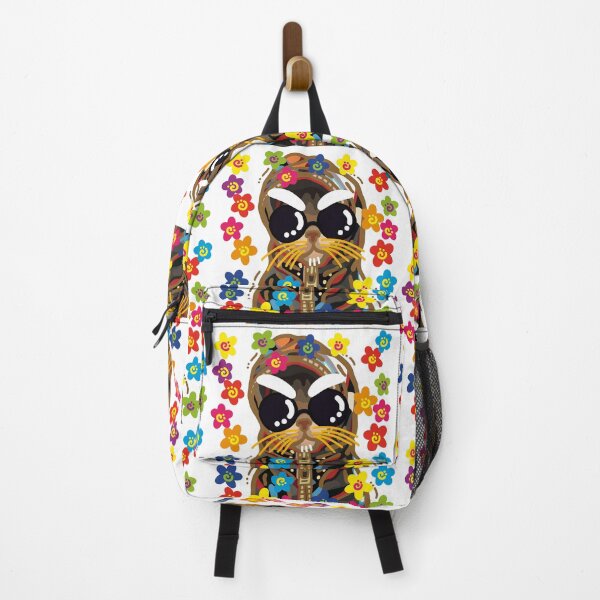 Item preview, Rainbow Floral | White eyebrow meow designed and sold by DESIGNBRAND.