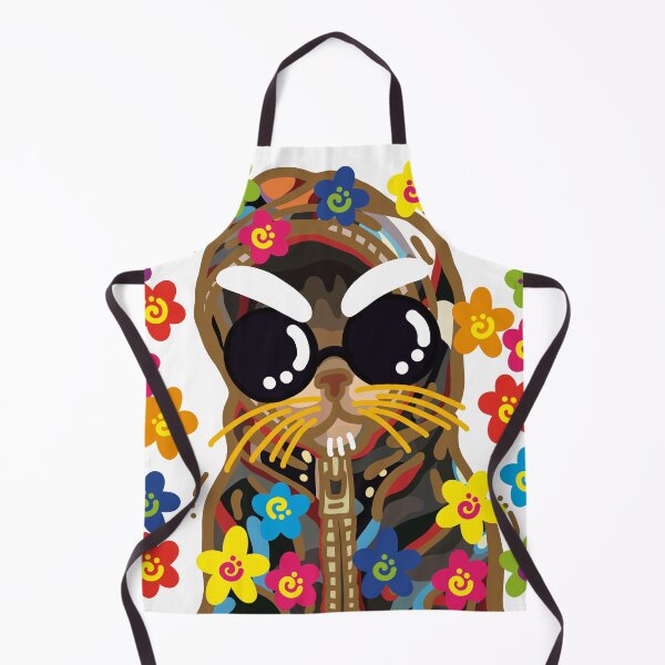 Item preview, Rainbow Floral | White eyebrow meow designed and sold by DESIGNBRAND.
