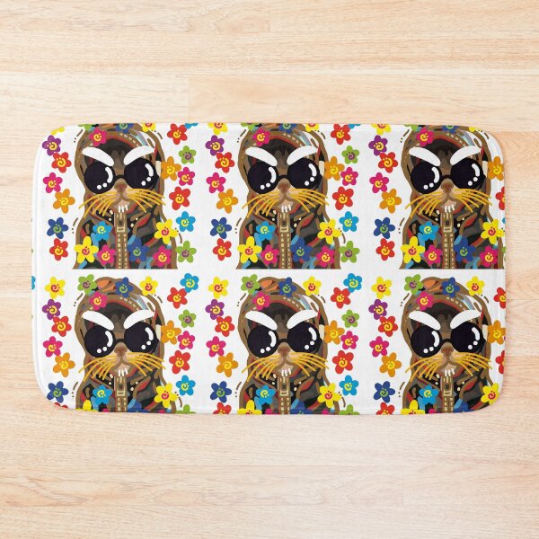 Item preview, Rainbow Floral | White eyebrow meow designed and sold by DESIGNBRAND.