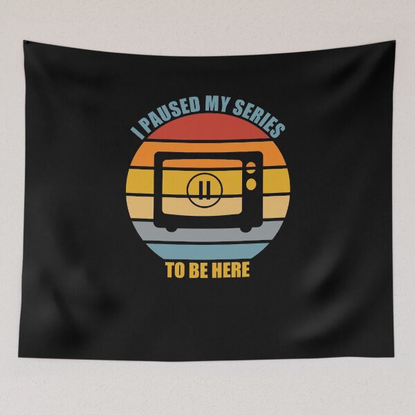 Item preview, I Paused My Series To Be Here. Funny saying vintage sunset gift idea. designed and sold by Kipcio.