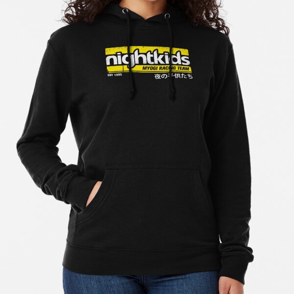 Initial D - NightKids Tee (White) Lightweight Hoodie