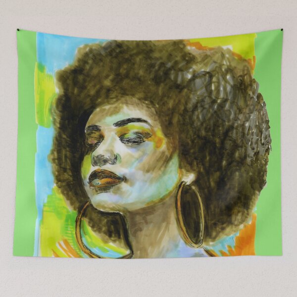 Item preview, Afro designed and sold by FanitsaArt.