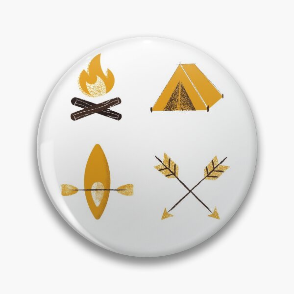 Item preview, Rustic Camping Drawing Pattern designed and sold by NoSpecialShop.