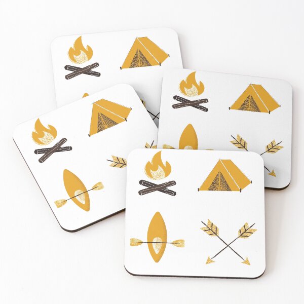 Item preview, Rustic Camping Drawing Pattern designed and sold by NoSpecialShop.