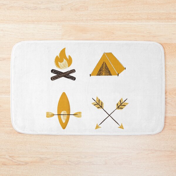 Item preview, Rustic Camping Drawing Pattern designed and sold by NoSpecialShop.