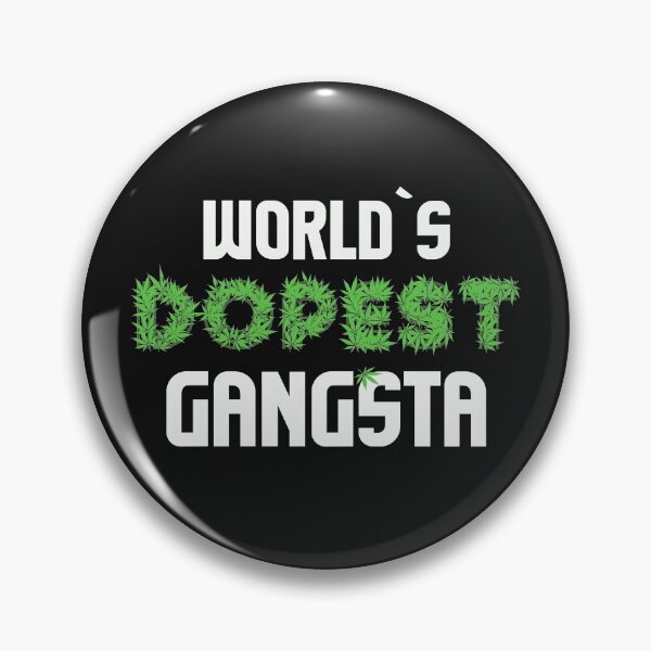 Item preview, Worlds Dopest Gangsta Cannabis Marihuana Ganja Pot Stoner Criminal Gangster Gift designed and sold by TheAplus.