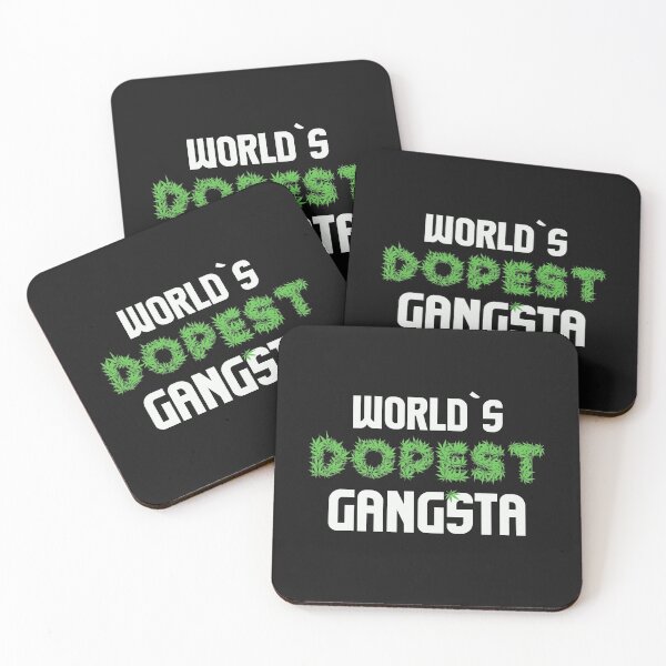 Item preview, Worlds Dopest Gangsta Cannabis Marihuana Ganja Pot Stoner Criminal Gangster Gift designed and sold by TheAplus.
