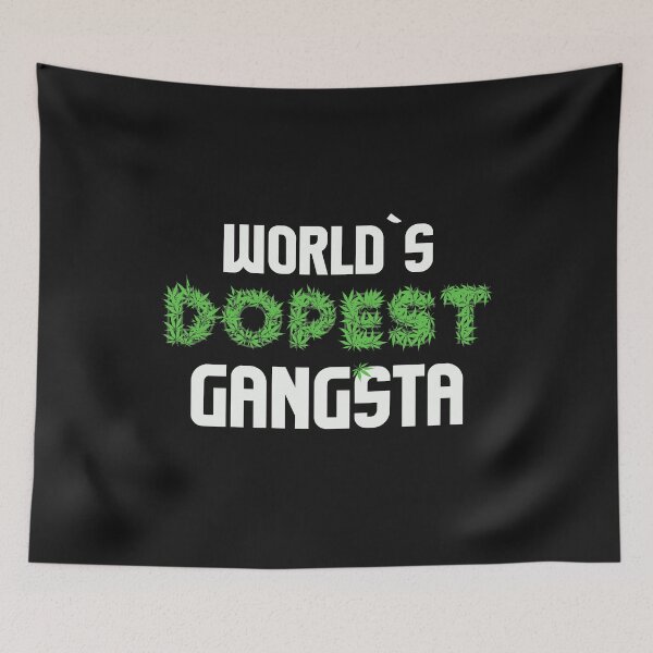 Item preview, Worlds Dopest Gangsta Cannabis Marihuana Ganja Pot Stoner Criminal Gangster Gift designed and sold by TheAplus.