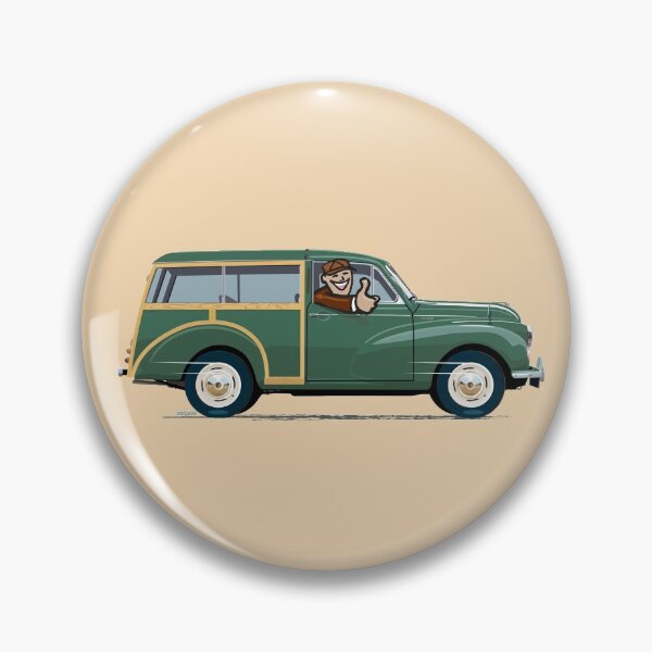 Item preview, Morris Minor Traveller in Almond green designed and sold by Bigs66.