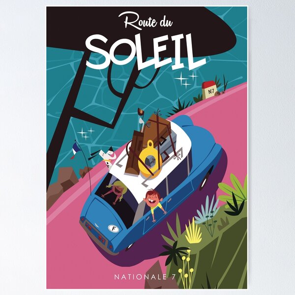 Item preview, Route du Soleil poster designed and sold by GAGodel.