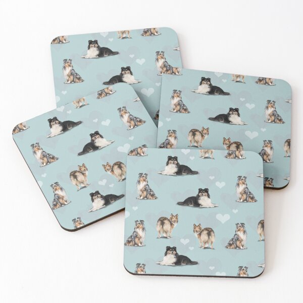 Item preview, The Shetland Sheepdog Sheltie in Blue designed and sold by Elspeth Rose Design.