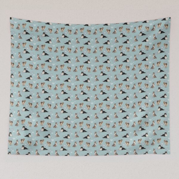 Item preview, The Shetland Sheepdog Sheltie in Blue designed and sold by Elspeth Rose Design.