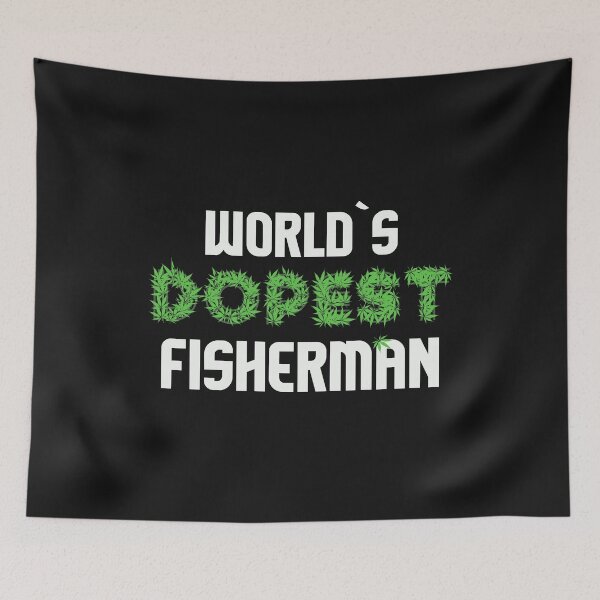 Item preview, Worlds Dopest Fisherman Cannabis Marihuana Ganja Pot Stoner Angler Fisher Gift designed and sold by TheAplus.