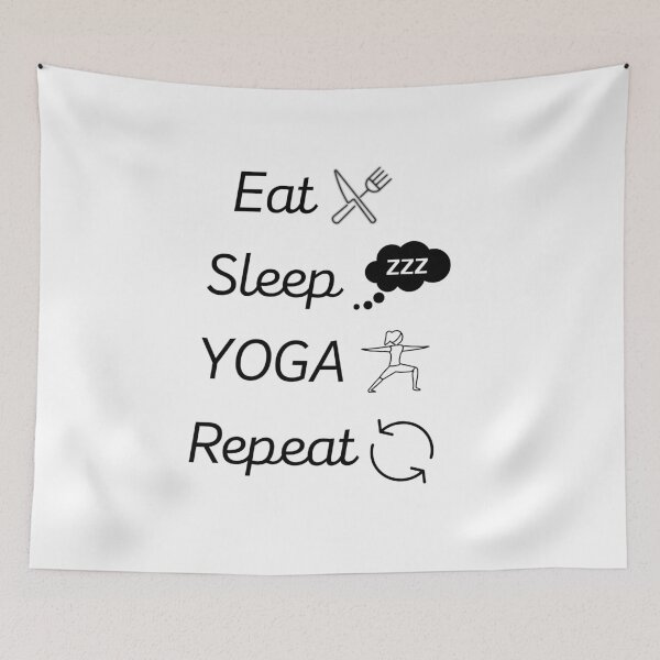 Item preview, Eat Sleep YOGA Repeat designed and sold by dabluelady.