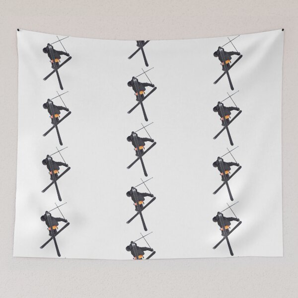 Item preview, Freeride skier performing a double X designed and sold by neil harrison.