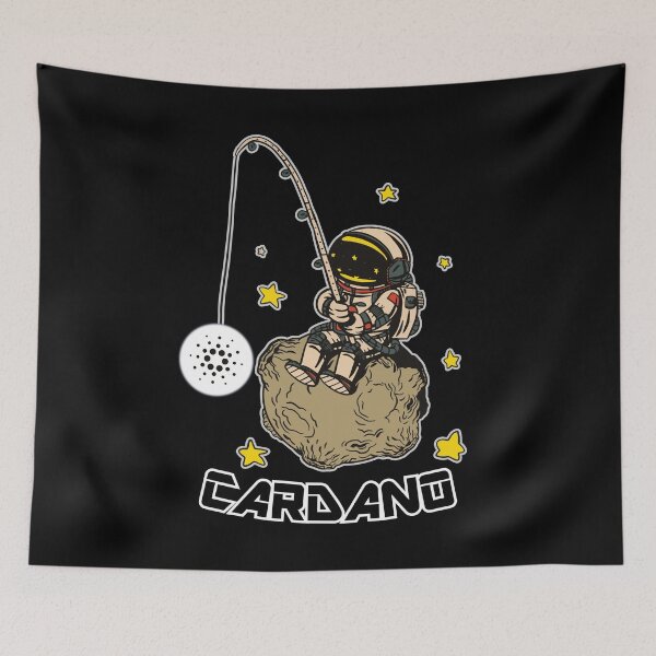 Item preview, Astronaut Fishing for Cardano ADA designed and sold by Frosty1489.
