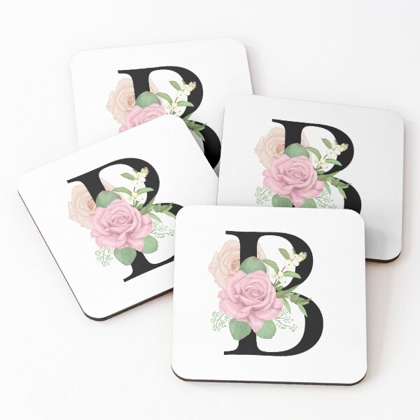 Item preview, Floral B Monogram designed and sold by starrylite.