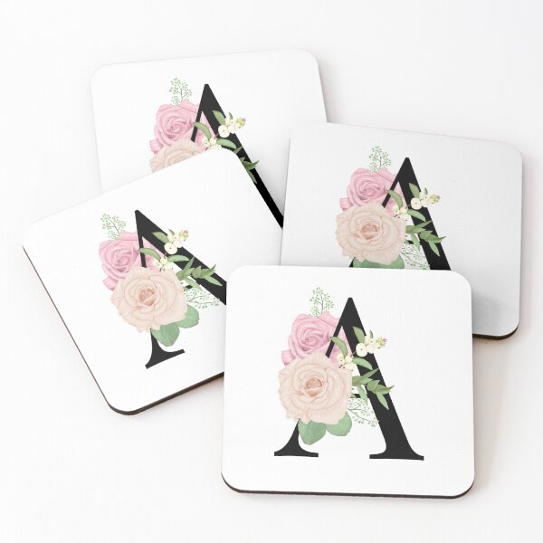Item preview, Floral A Monogram designed and sold by starrylite.