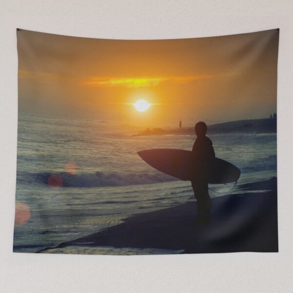 Item preview, Surfer and Sunset on the Beach designed and sold by CoolCarVideos.