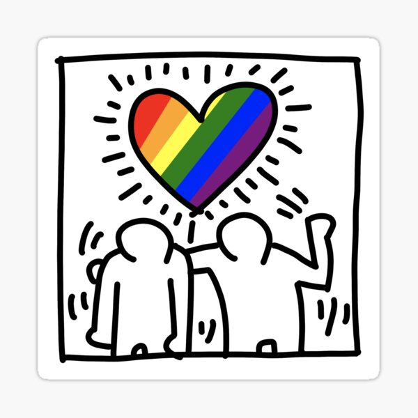 Artikel-Vorschau von Pride-Flagge Haring, designt und verkauft von dogboy98.