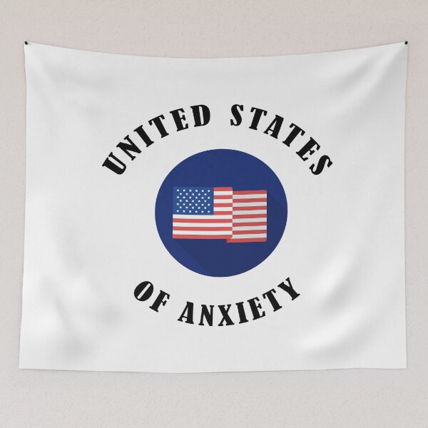 Item preview, United States of Anxiety designed and sold by BiancaEm.