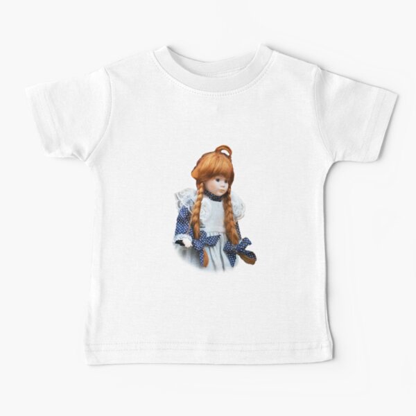 Red haired porcelain doll Baby T-Shirt