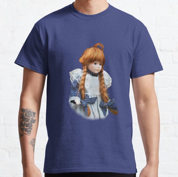 Red haired porcelain doll Classic T-Shirt