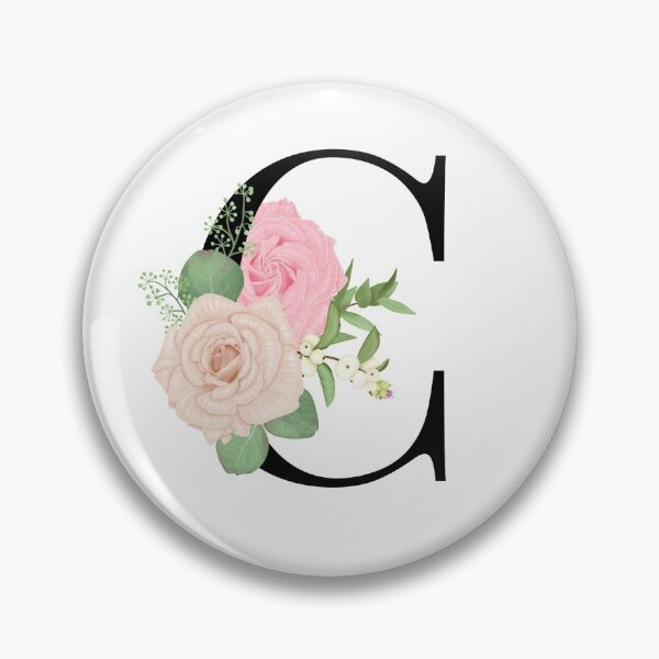 Item preview, Floral C Monogram designed and sold by starrylite.
