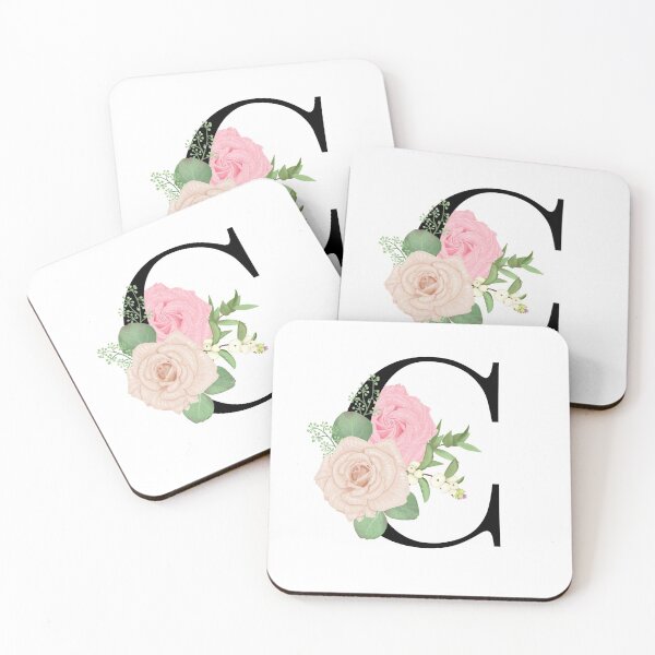 Item preview, Floral C Monogram designed and sold by starrylite.