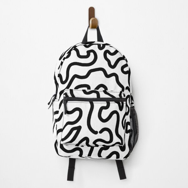 Item preview, Black abstract line pattern designed and sold by cimong.