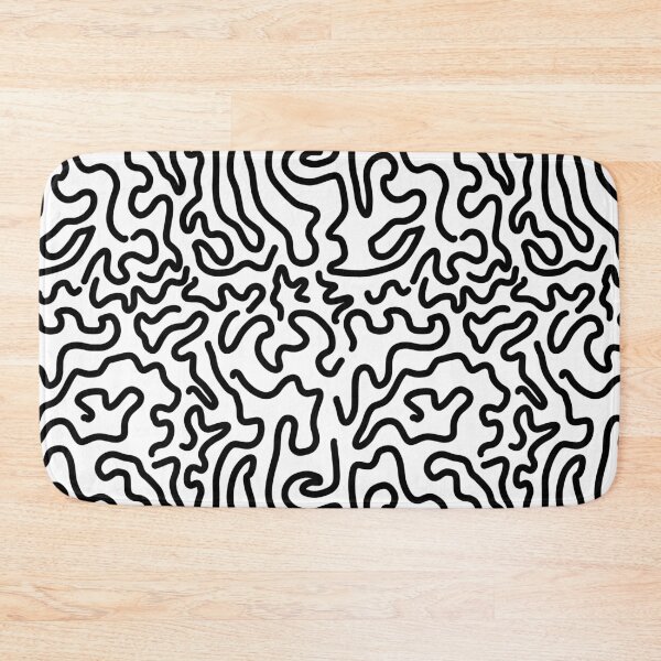 Item preview, Black abstract line pattern designed and sold by cimong.