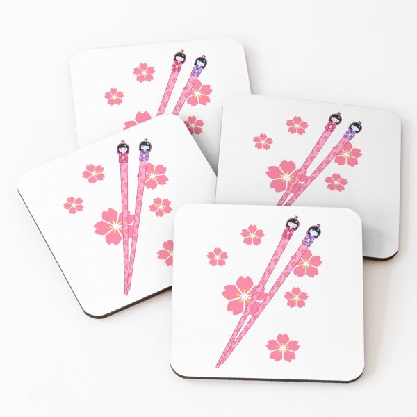 Item preview, Cute Kawaii Kokeshi Chopsticks Ohashi Design for Women Girls designed and sold by KamiNari7.