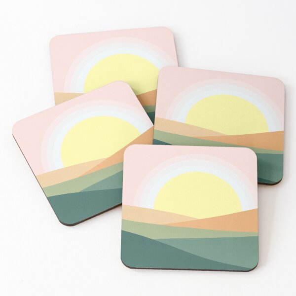 Item preview, Good Morning ,Sunshine art, sun landscape flat designed and sold by im-maker.