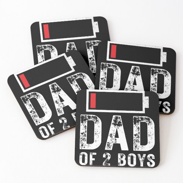 Item preview, Dad of 2 Boys Fathers Day Gift - Dad Gift for Fathers Day - Funny Fathers Day Gift for Dad from Son - Cool Dad Gift Idea designed and sold by ambaart.
