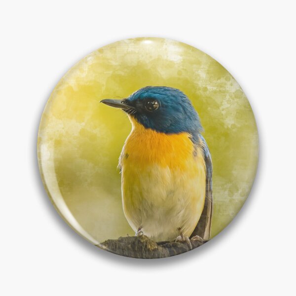 Item preview, Digital art of a Tickle's blue flycatcher   designed and sold by Soban Raj.