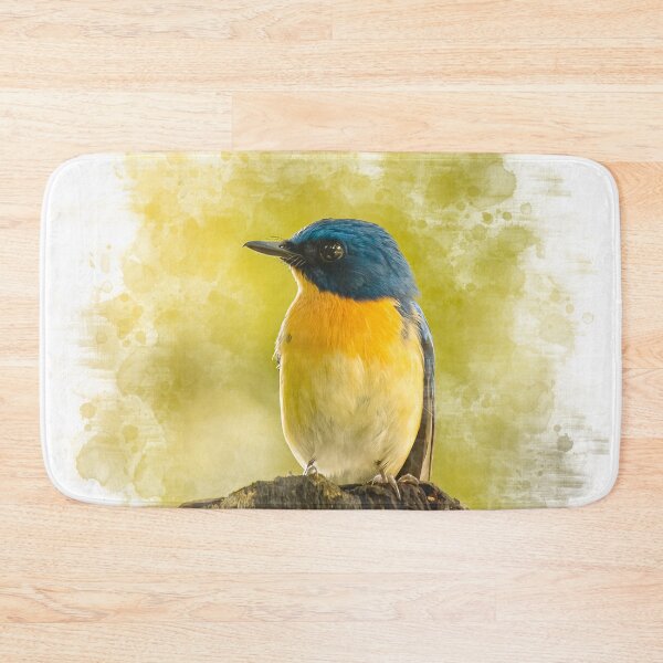 Item preview, Digital art of a Tickle's blue flycatcher   designed and sold by Soban Raj.