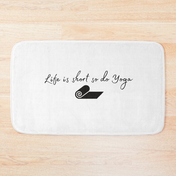 Item preview, life is short so do yoga designed and sold by dabluelady.