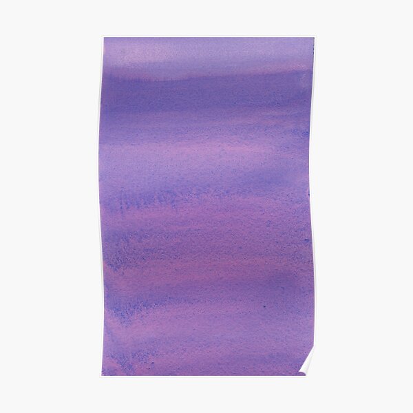 Minimal, Abstract Art, Violet Shades Warm, Color Field, Watercolor Painting Poster