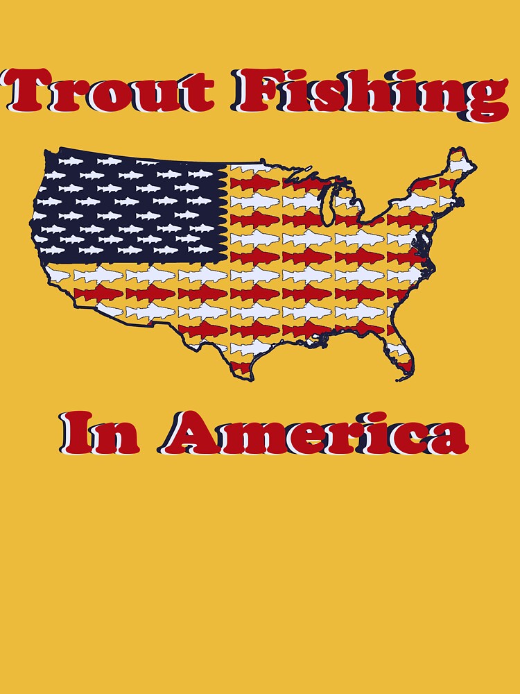 Trout Fishing in America T-Shirt - Richard Brautigan, Various Colours