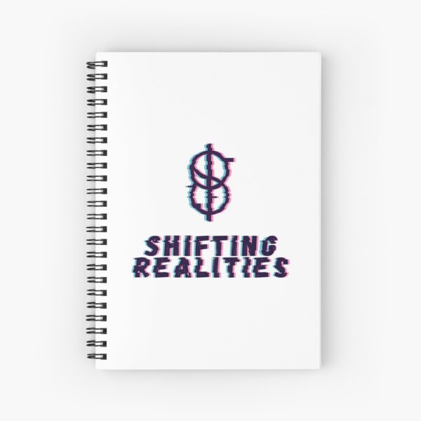 Distorted Realities - black version Spiral Notebook