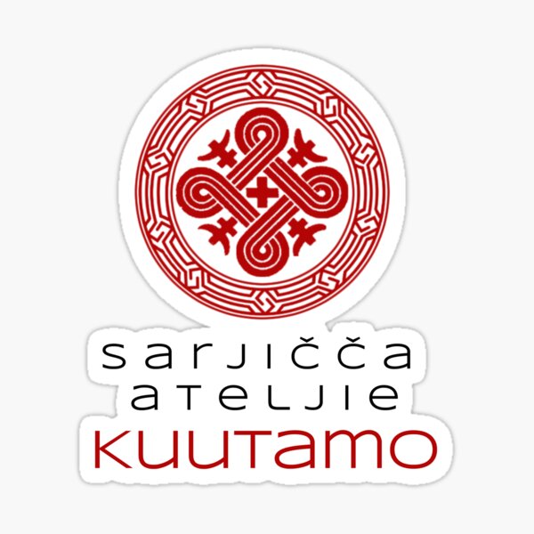 Sarjičča-ateljie Kuutamo logo Sticker