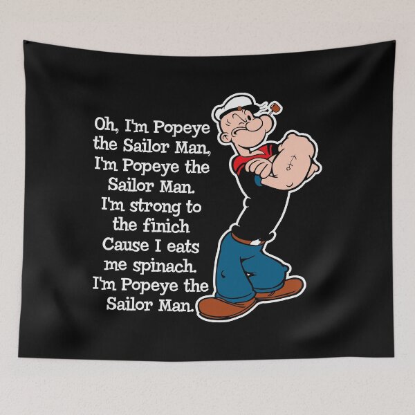 Item preview, Popeye The Sailor Man Song designed and sold by Alema Art.